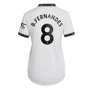 Fotbalové Dres Manchester United Bruno Fernandes #8 Dámské Venkovní 2022-23 Krátký Rukáv